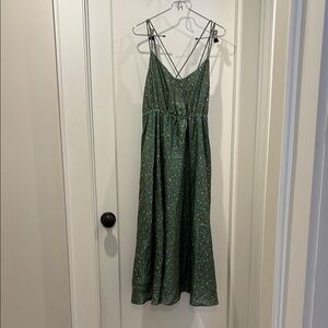 Outerknown Green Spaghetti Strap Sundress